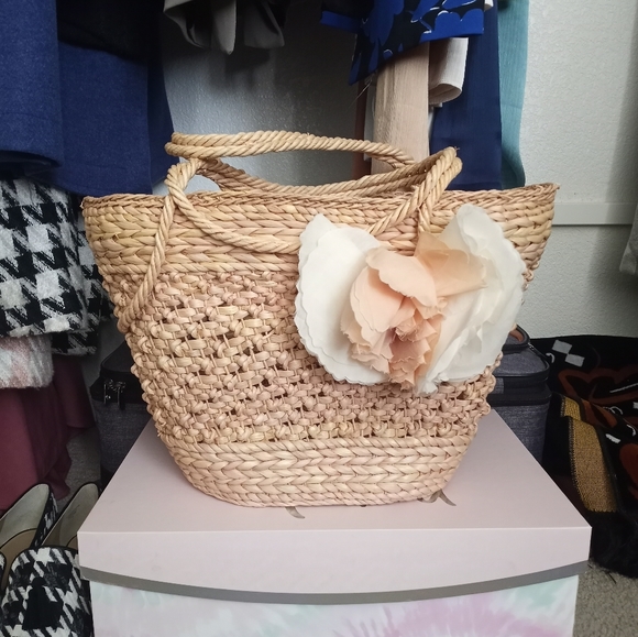 J. Crew Bags Jcrew Large Straw Tote Bag Poshmark